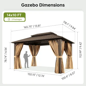 Hardtop Gazebo-10'x14' - Thumbnail Image 6
