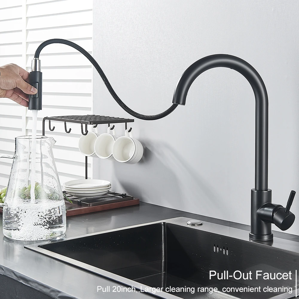 Pull-Out-Touch-Sensor Kitchen Faucet - Image 2