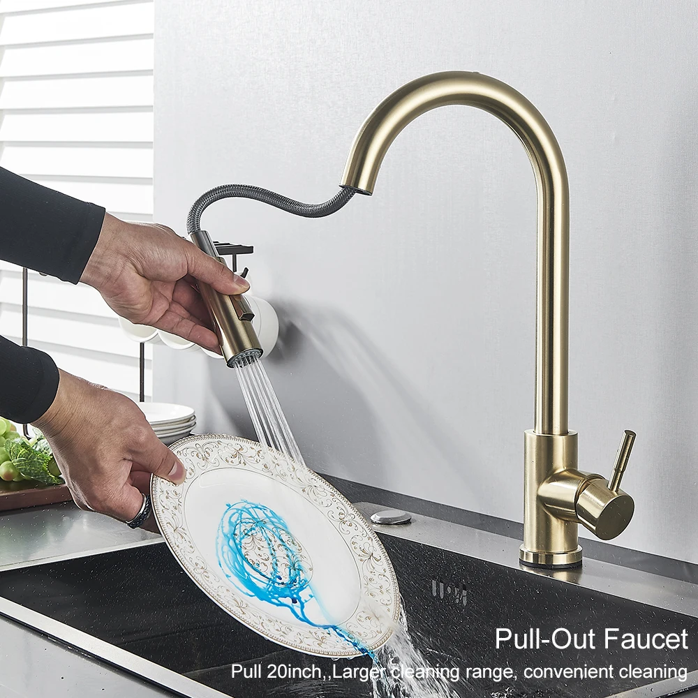 Pull-Out-Touch-Sensor Kitchen Faucet - Image 4