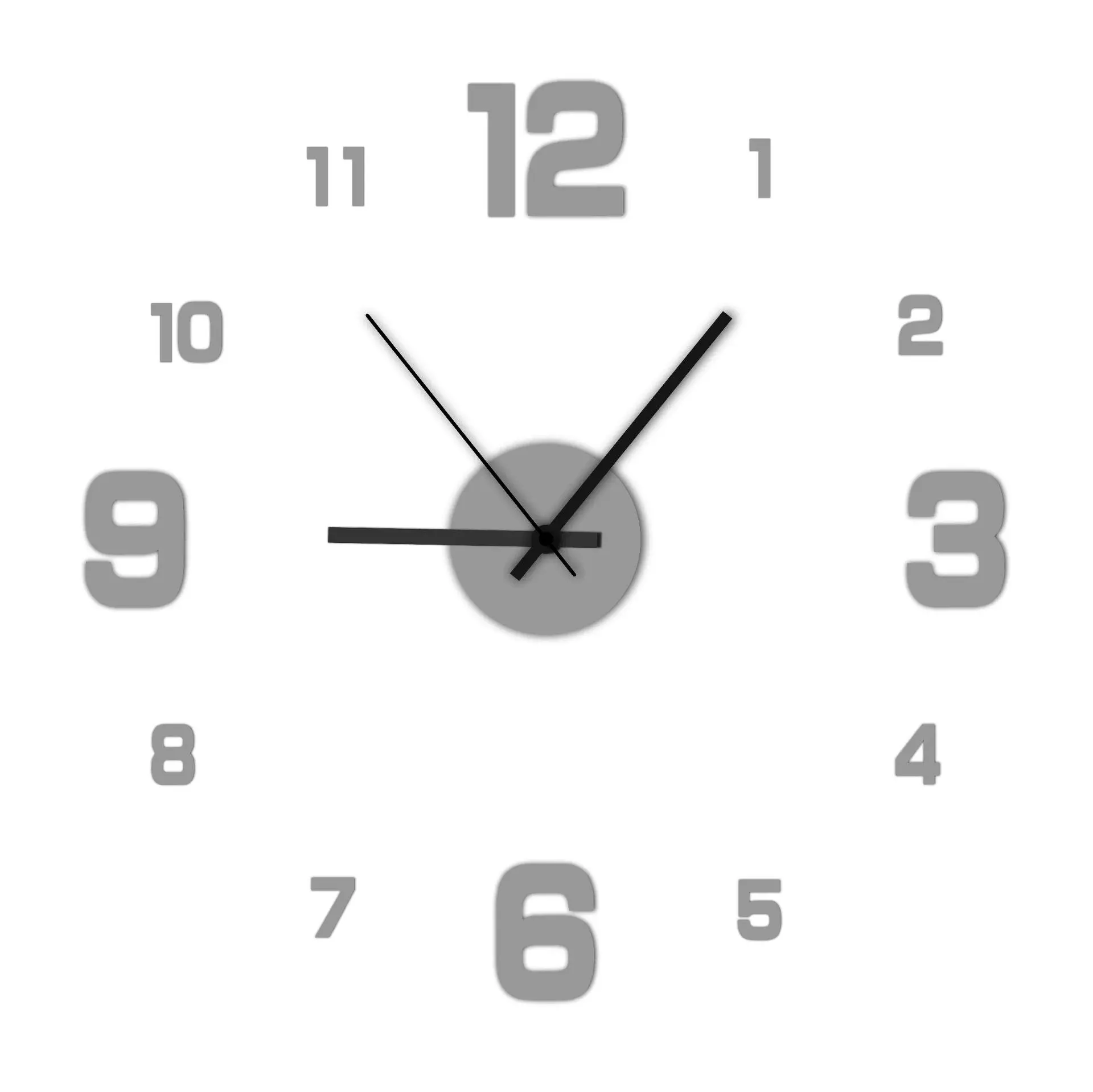 Frameless DIY Wall Decal Silent Clock - Image 4