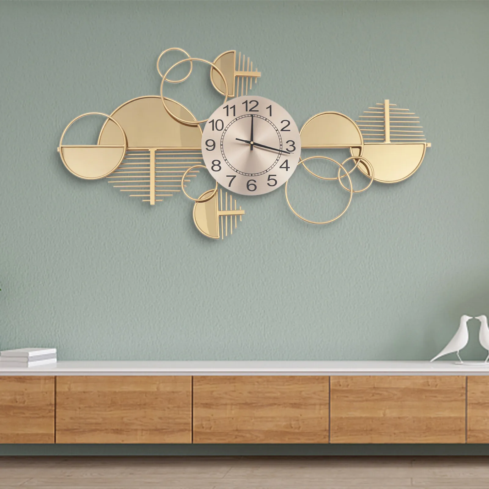 Nordic Style Gold Metal Clock - Image 5