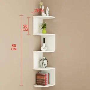 Space Saving Wall Mounted Corner Shelf