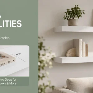 Floating Wall Shelves - 16"/Set of 3 - Thumbnail Image 6