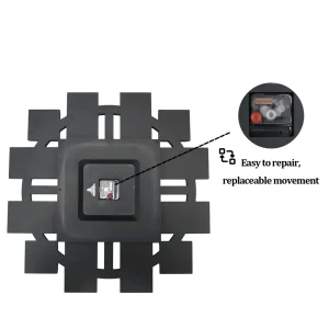 Silver/Golden Crystal Crushed Diamond Inlay Clock - Thumbnail Image 4