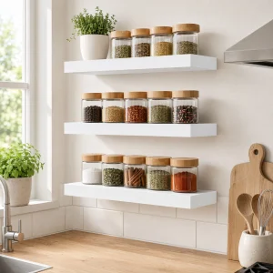 Floating Wall Shelves - 16"/Set of 3 - Thumbnail Image 2