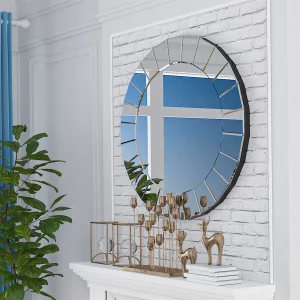 Antique Venetian 31.5" Ornate Mirror