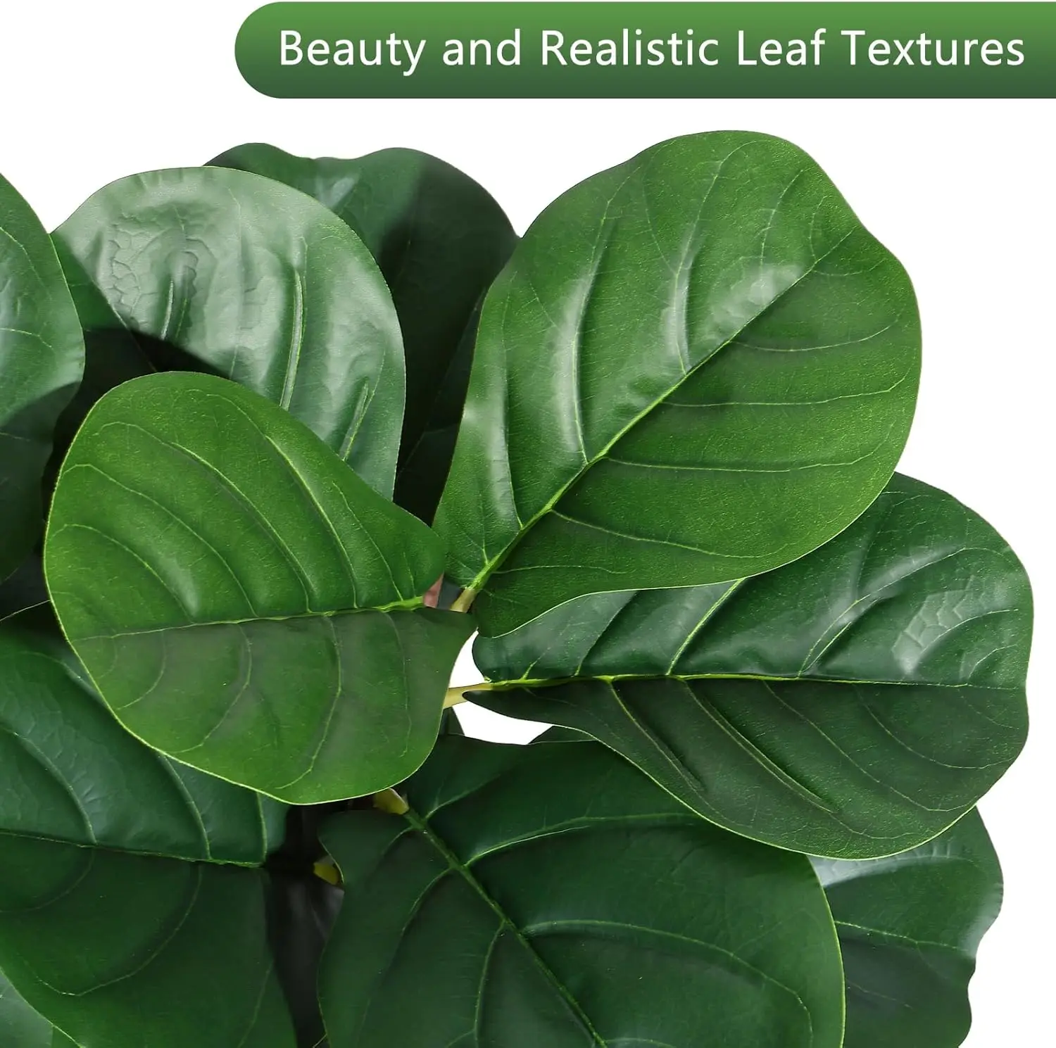 Realistic Faux Fiddl Leaf Fig Tree - Image 5