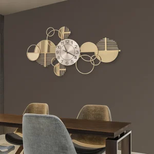 Nordic Style Gold Metal Clock