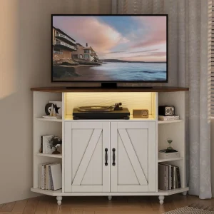 Corner Farmhouse Entertainment Center - 50 Inch