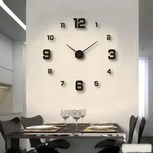 Frameless DIY Wall Decal Silent Clock