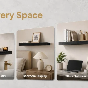 Floating Wall Shelves - 16"/Set of 3 - Thumbnail Image 5