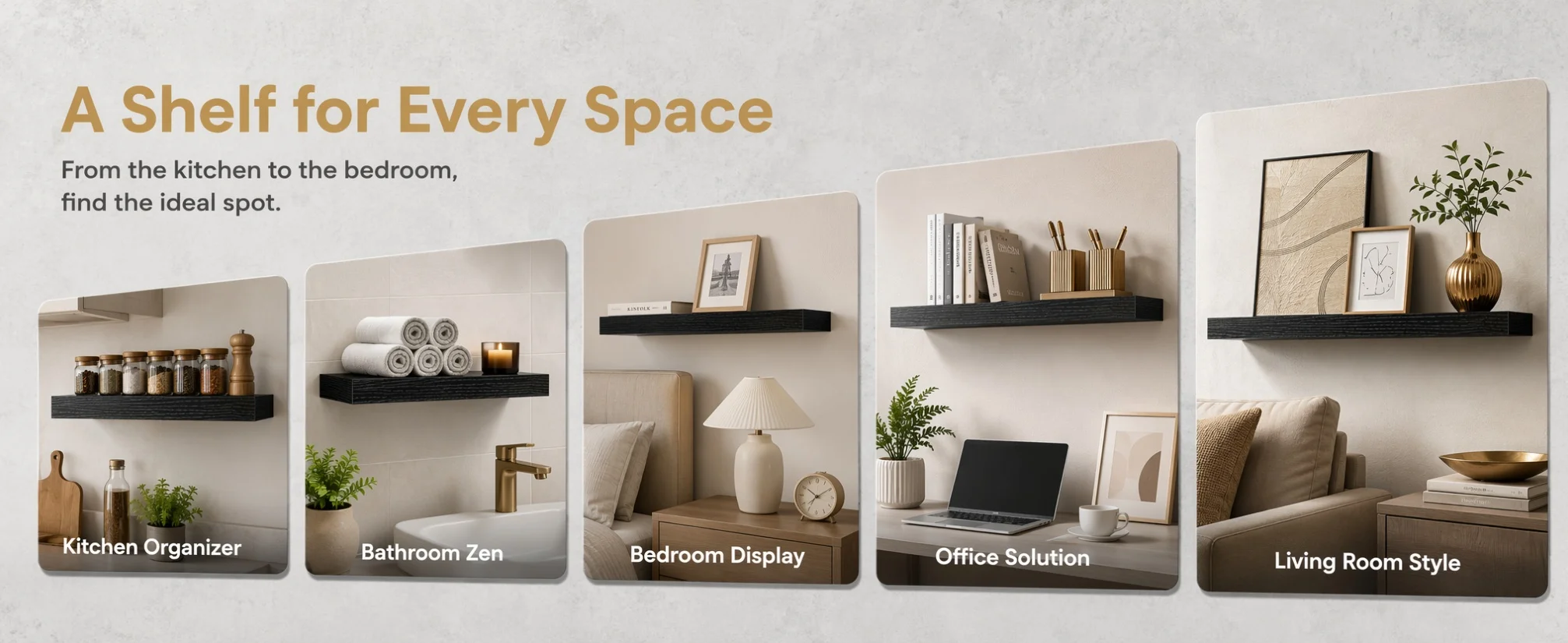 Floating Wall Shelves - 16"/Set of 3 - Image 5