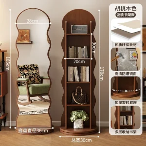 Rotating full body mirror w/Storage - Thumbnail Image 3