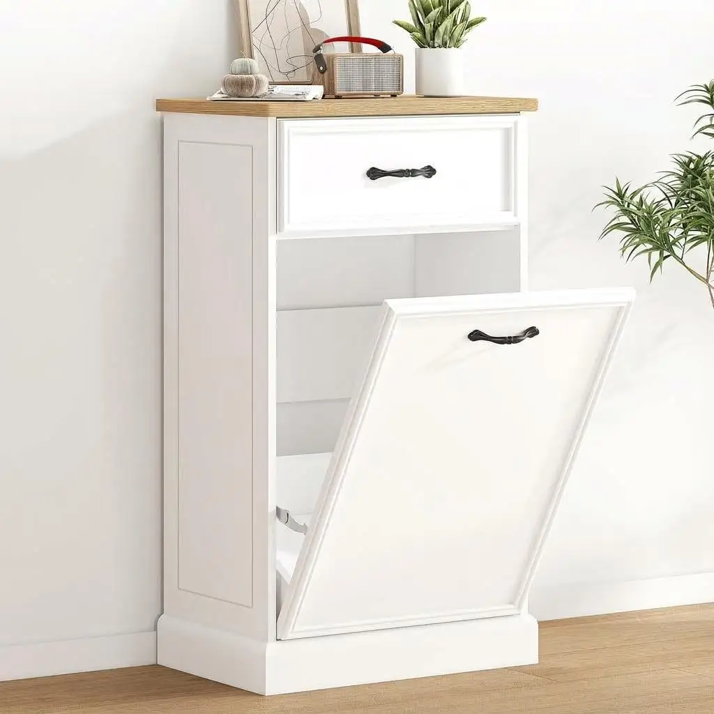 Tilt Out Hidden Trash Can Cabinet-10 Gallon - Image 5