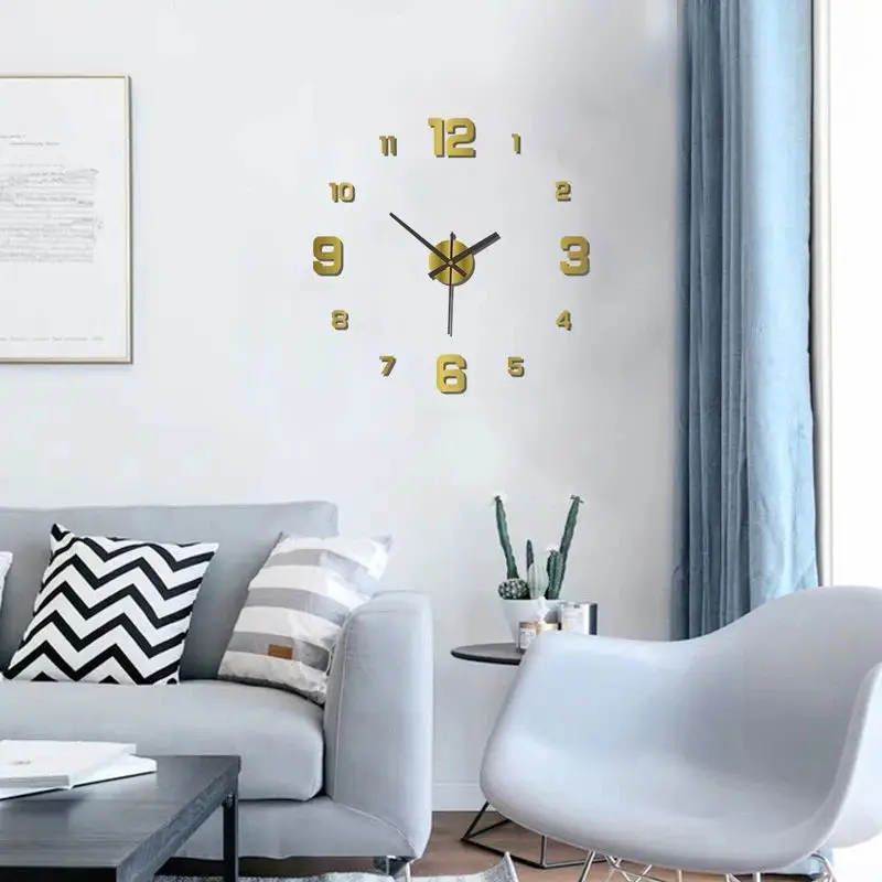 Frameless DIY Wall Decal Silent Clock - Image 5
