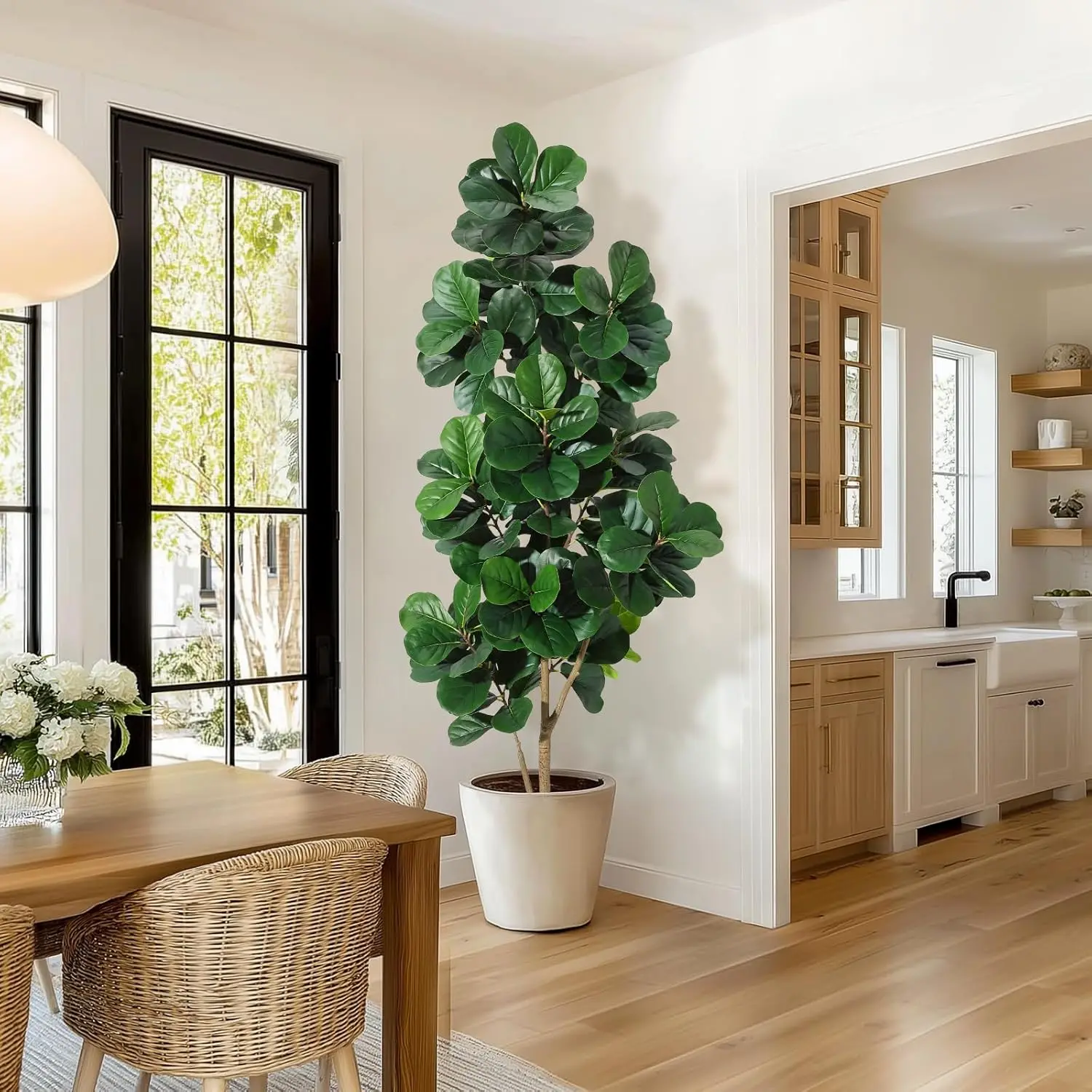 Realistic Faux Fiddl Leaf Fig Tree - Image 1