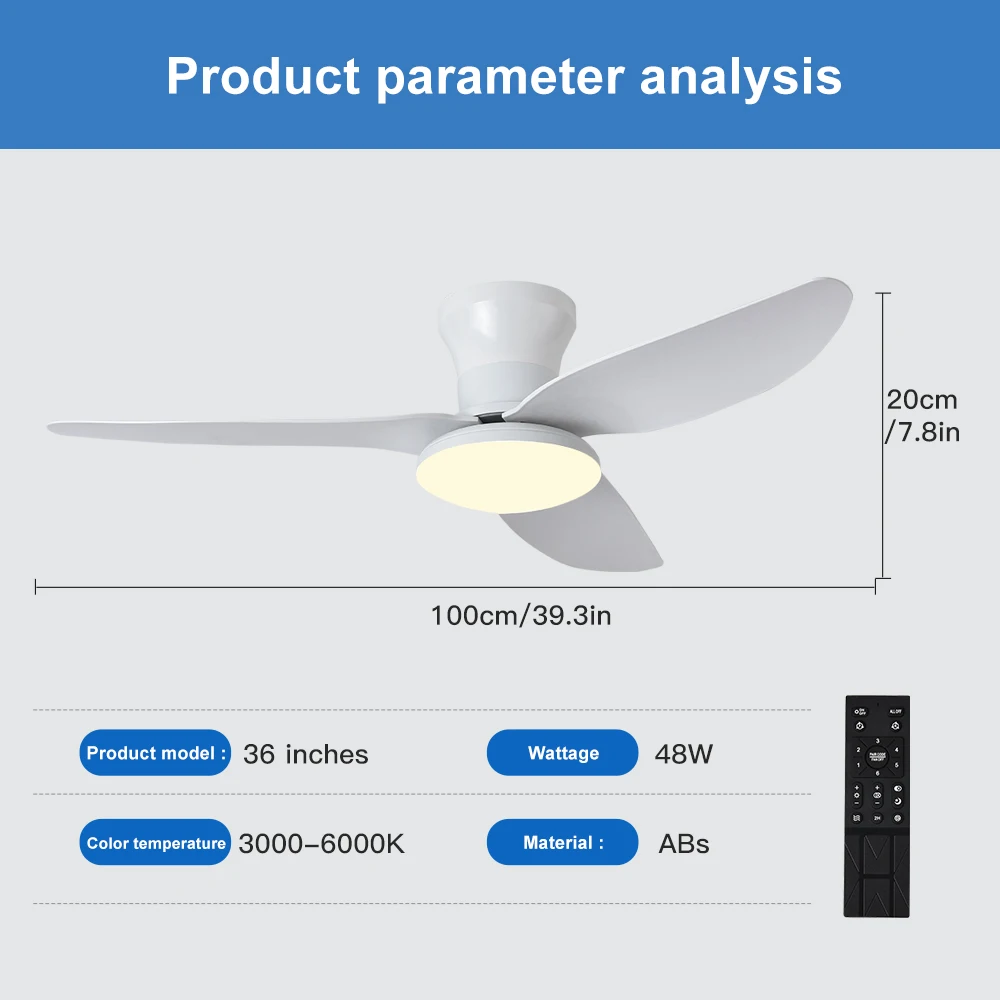 Ceiling fan w/light - High wind - Image 4