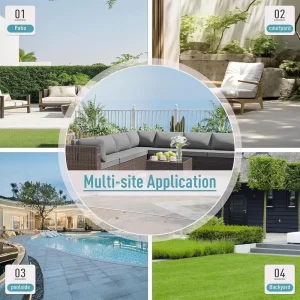 5-Pc Wicker Patio Furniture w/Coffee Table - Thumbnail Image 6