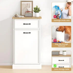 Tilt Out Hidden Trash Can Cabinet-10 Gallon - Thumbnail Image 2