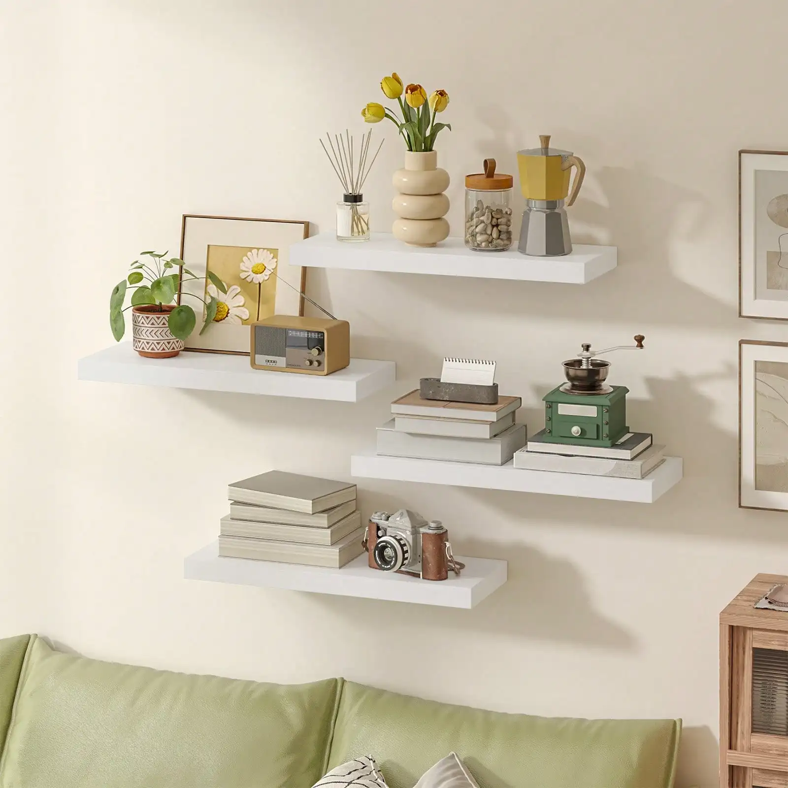 Floating Wall Shelves 15.8" - Set  4 - Image 3