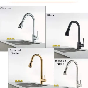 Kitchen Sink Faucet w/Tap Stream Sprayer Head