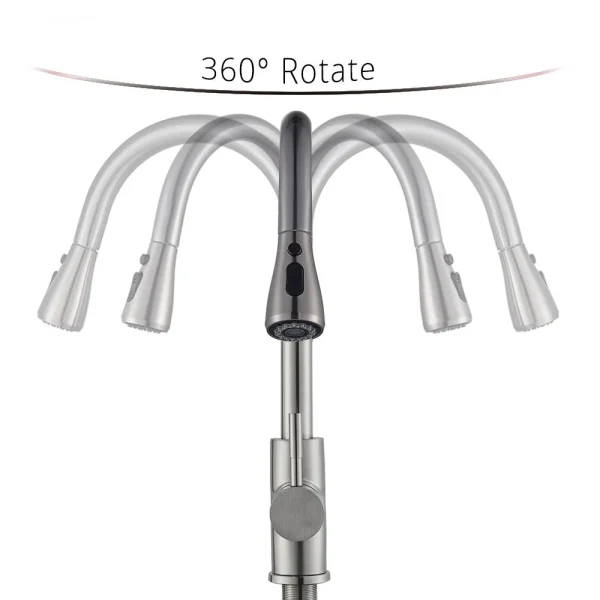 Kitchen Sink Faucet w/Tap Stream Sprayer Head - Image 6